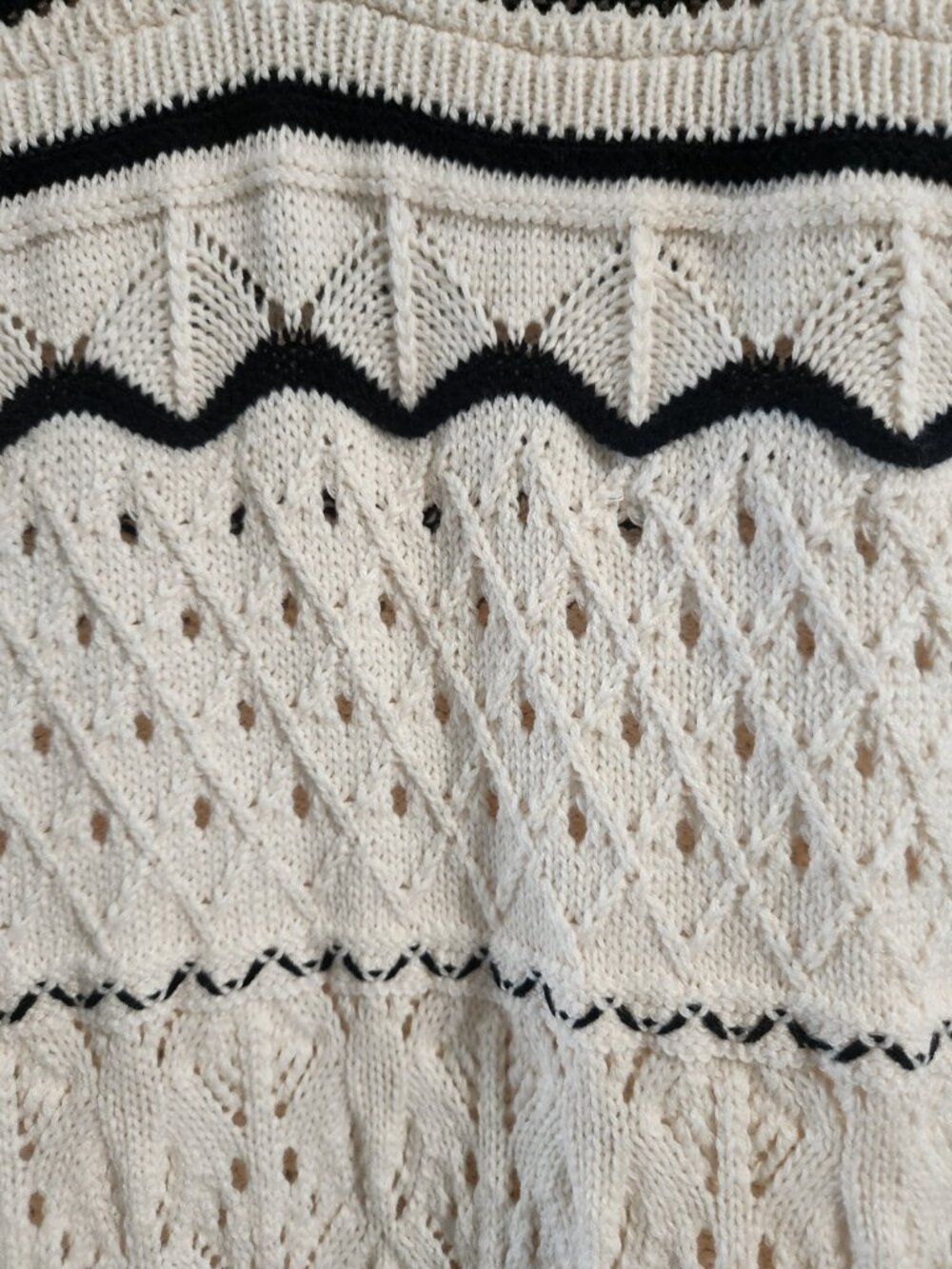 Commense NWT Paros Crochet Eyelet See Through Midi Dress Off-white size medium - Picture 5 of 7